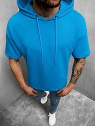 Bluza z kapturem męska niebieska OZONEE B/20402009Z