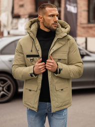 Kurtka zimowa męska beżowa OZONEE JS/31M5018Z