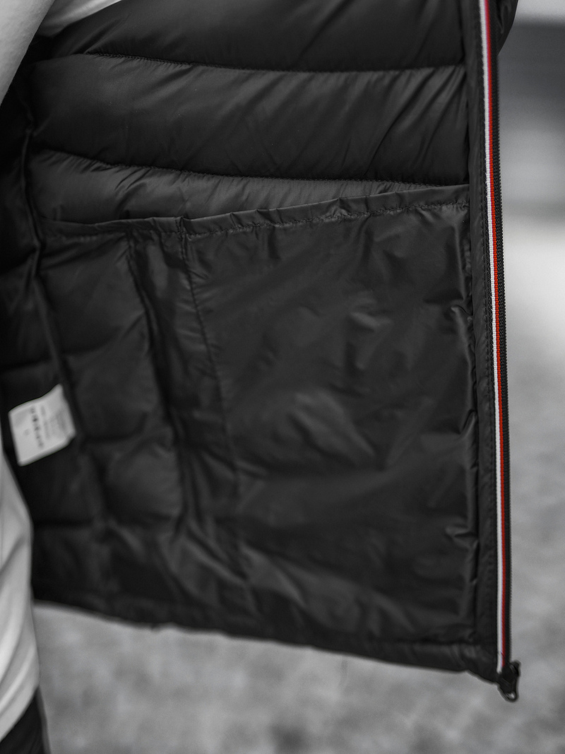 Kurtka męska pikowana czarna OZONEE JS/SM71