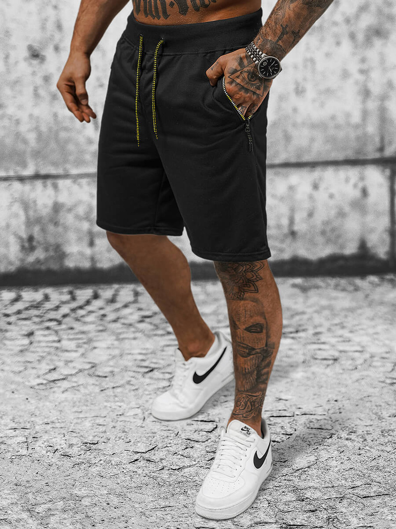 Шорти Чоловічі Чорнi OZONEE JS/8K289