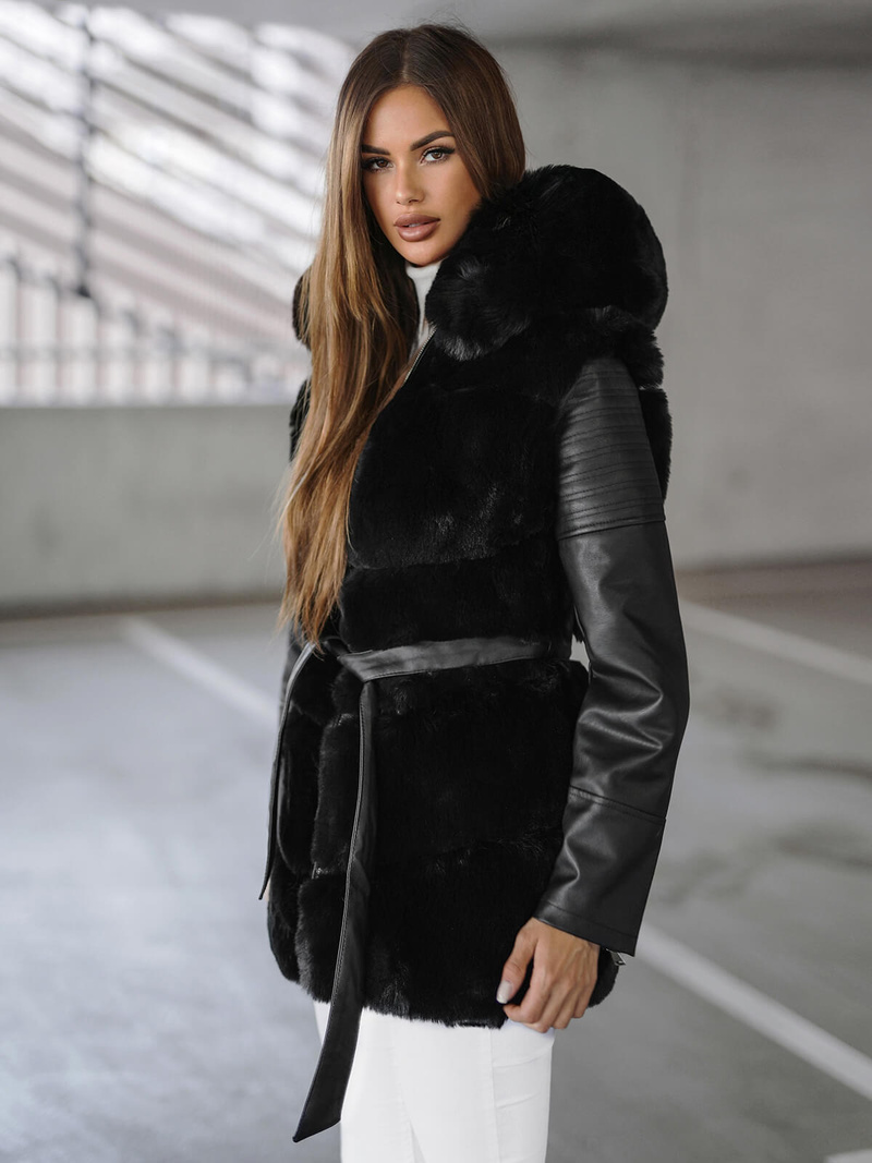 Куртка жіноча чорна OZONEE JS/11Z8090Z