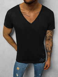 T-Shirt męski czarny OZONEE NB/3010