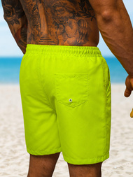 Spodenki kąpielowe męskie żółto-neonowe OZONEE O/MTK4454