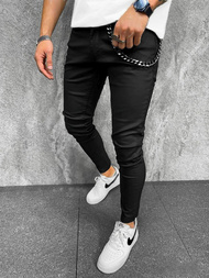 Spodnie jeansowe męskie czarne OZONEE O/ES8071/1