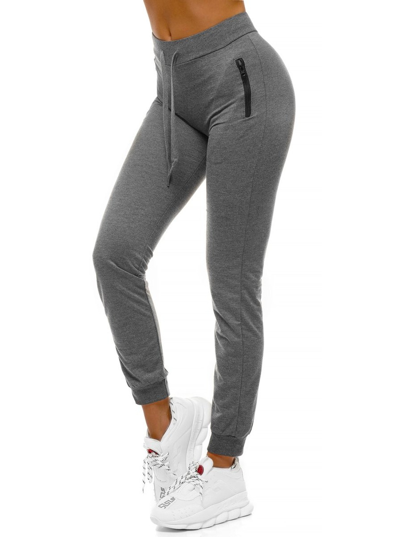 Спортивні штани жіночі графіт OZONEE O/9878