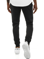 Spodnie dresowe męskie czarne OZONEE JS/AM108