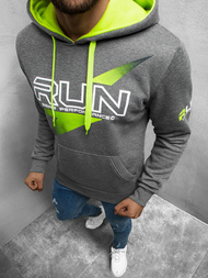 Bluza z kapturem męska grafitowa OZONEE JS/X-33