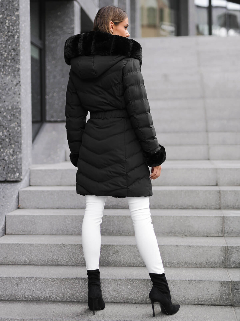 Куртка жіноча чорна OZONEE JS/5M3156/392