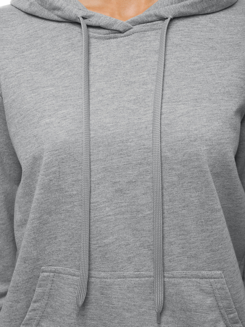Bluza z kapturem damska szara OZONEE JS/68B20002/2