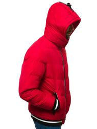 Kurtka zimowa męska pikowana czerwona OZONEE N/6902/3