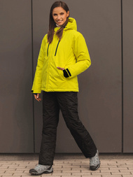 Kurtka damska zimowa żółta OZONEE JS/HH012/26