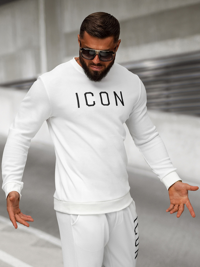 Bluza męska biała OZONEE O/D7394