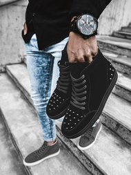 Sneakersy wysokie czarne OZONEE G/271