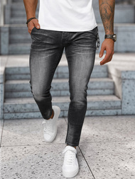 Spodnie jeansowe męskie czarne OZONEE NB/MP0091N