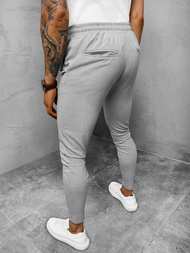 Spodnie męskie chino materiałowe szare OZONEE DJ/2298/22