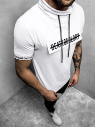 T-Shirt męski biały OZONEE MR/19109Z