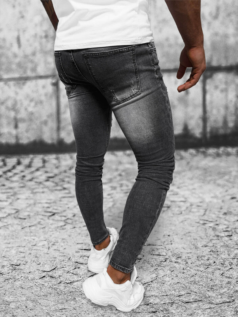 Чоловічі джинси Чорнi OZONEE NB/MP0125N