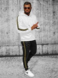 Komplet dresowy męski biały OZONEE JS/3C555