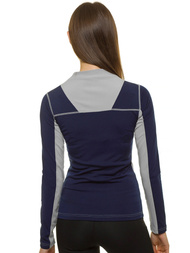 Bluza damska rozpinana szaro-granatowa OZONEE JS/HD149/3