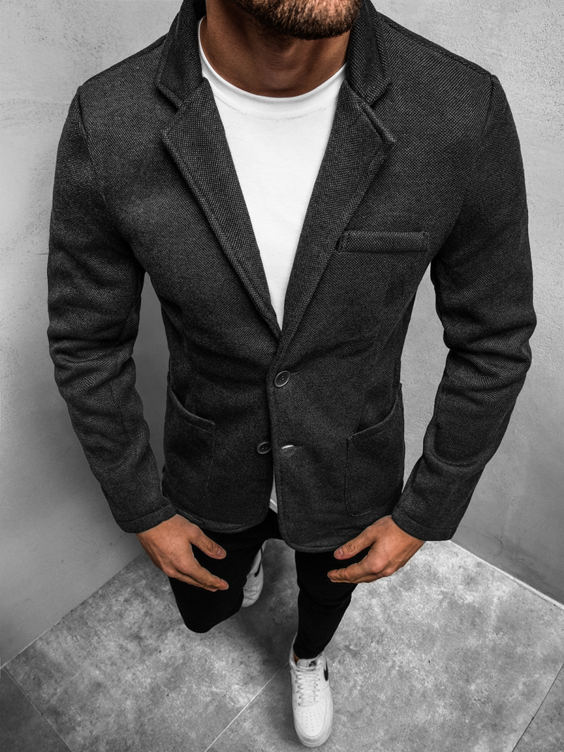 Пiджак чоловiчий Чорна OZONEE O/7308