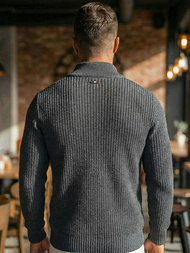 Sweter męski grafitowy OZONEE NB/MM6020/3Z