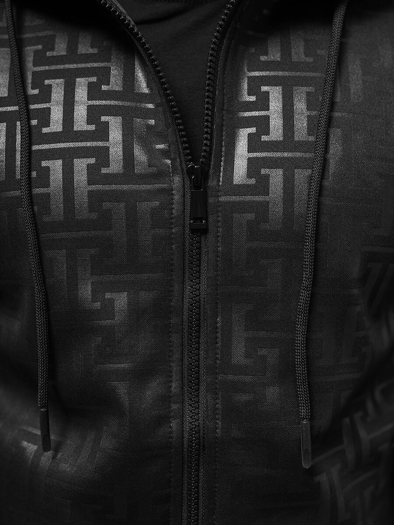 Чоловічий спортивний комплект чорний OZONEE O/3A161