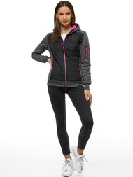 Kurtka damska czarna OZONEE JS/KSW4001