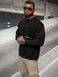 Bluza oversize czarna OZONEE O/SWE23022