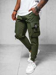Spodnie męskie chino joggery khaki OZONEE O/PS5520