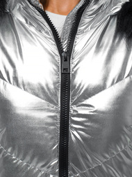 Куртка жіноча срібляста OZONEE JS/M23069/2