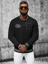 Bluza męska rozpinana czarna OZONEE NB/MF2018