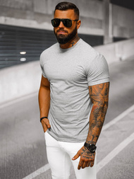 T-shirt męski slim fit szary OZONEE NB/MT3001Z
