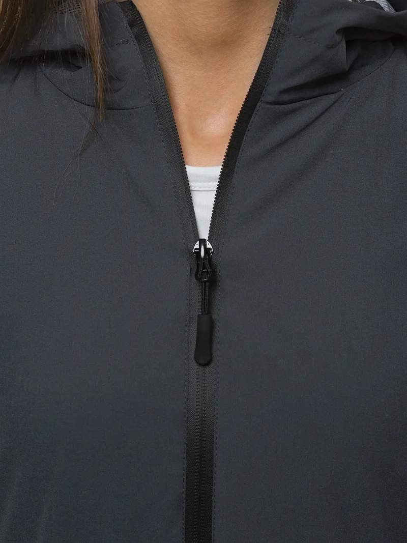 Kurtka przejściowa damska ciemno-szara OZONEE JS/HH036/2