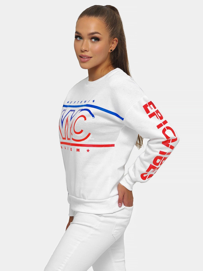 Bluza damska biała OZONEE JS/B26008