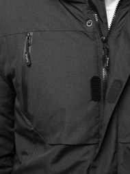 Kurtka zimowa męska grafitowa OZONEE O/9802