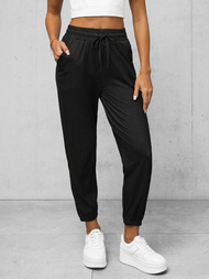 Spodnie damskie joggery czarne OZONEE O/HGM6608