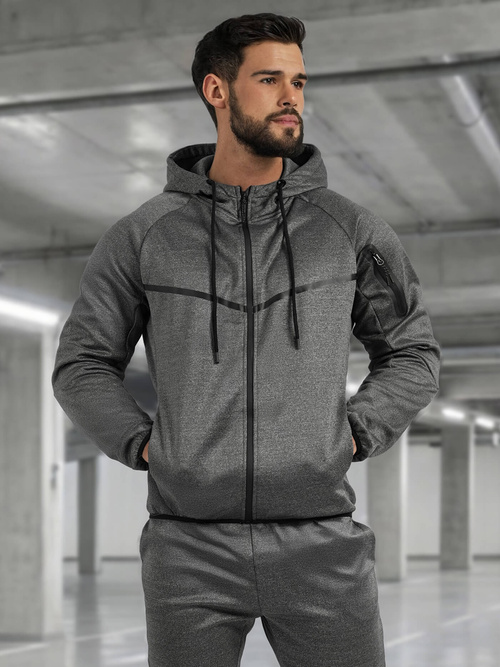 Спортивний костюм чоловічій графіт OZONEE JS/8C1966/5