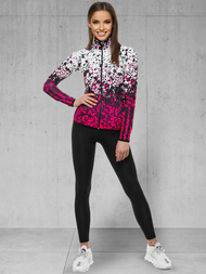 Komplet sportowy dwuczęściowy ciemno-różowy OZONEE O/20401