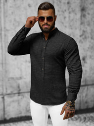 Koszula męska czarna OZONEE O/V41