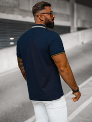 Футболка Поло Чоловіча Tемно-Cиня OZONEE O/DA729