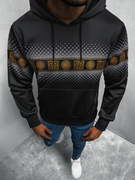 Толстовка чоловіча чорно-золотава OZONEE O/HM502