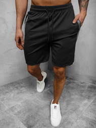 Spodenki dresowe męskie czarne OZONEE JS/68026