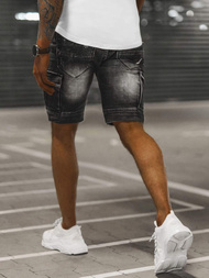 Spodenki męskie jeansowe czarne OZONEE NB/MP0039NZ