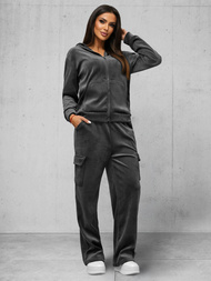 Спортивний костюм жіночий графіт OZONEE JS/35C1613/5