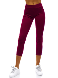 Legginsy damskie bordowe OZONEE JS/1036/E6