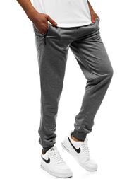 Spodnie dresowe męskie ciemno-szare js/xw005s