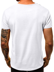 T-Shirt męski biały OZONEE JS/KS1942