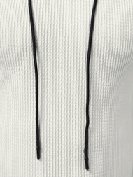 T-shirt męski z kapturem biały OZONEE O/P1150