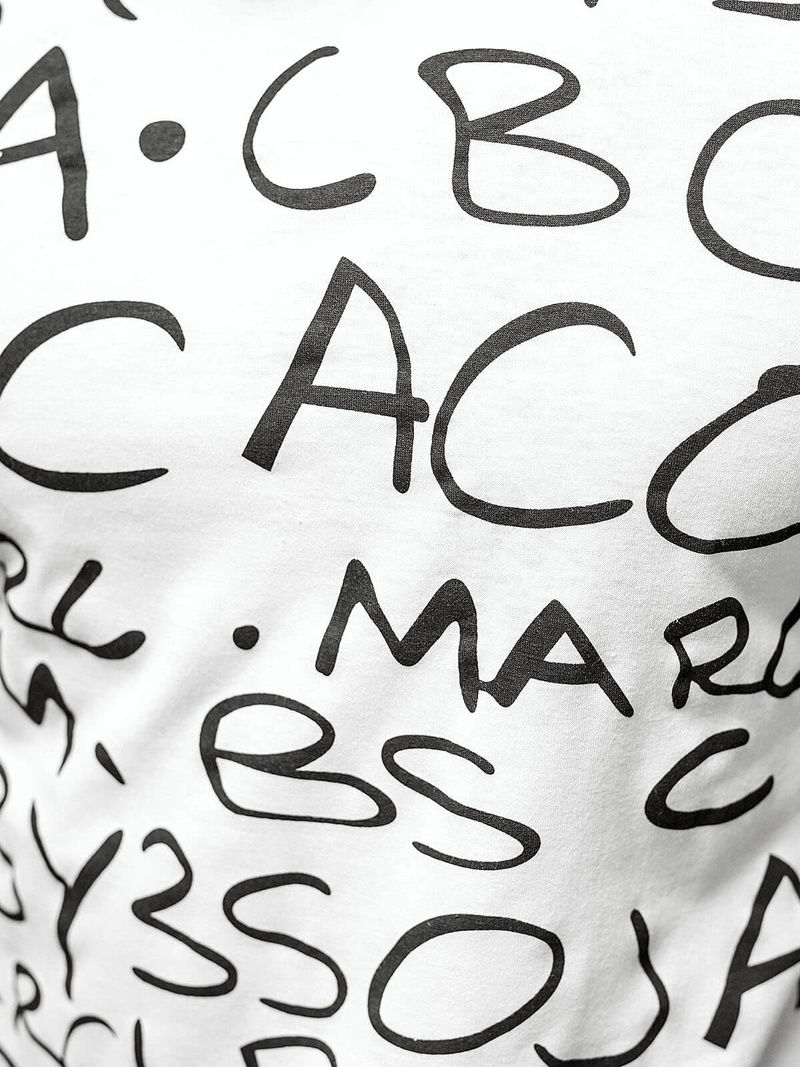 Футболка Чоловіча Бiлий OZONEE JS/8T1213/1