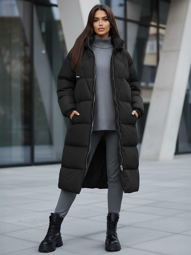 Куртка жіноча чорна OZONEE JS/5M3163/392Z